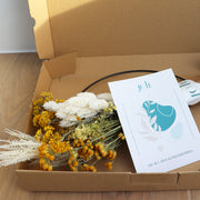 DIY-SET Trockenblumenring Sommergold