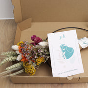 DIY-SET Trockenblumenring bunte Blütenpracht